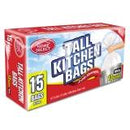 HOME #12150 TRASH BAG 13GAL TWIST WHITE 12CT (SKU #10355)