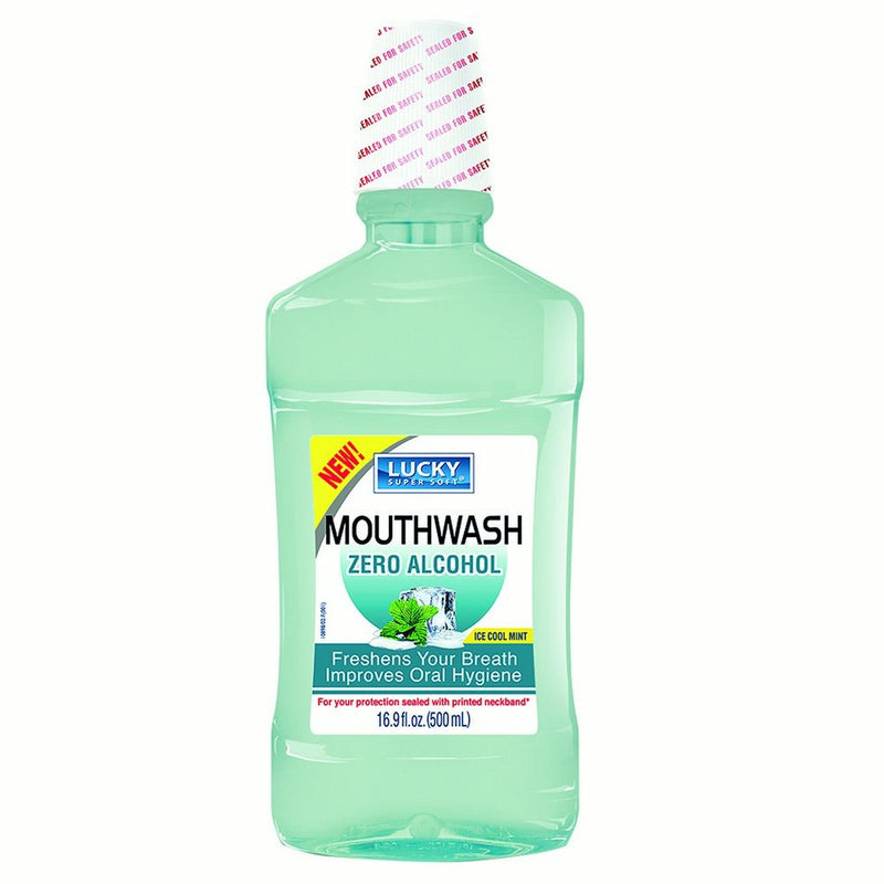 LUCKY MOUTH WASH 16.9oz ICE COOL MINT ALCOHOL FREE #10898 (SKU #11500)