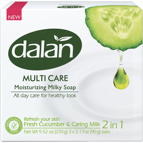 DALAN BAR SOAP 3PK CUCUMBER MILK/TEA (SKU