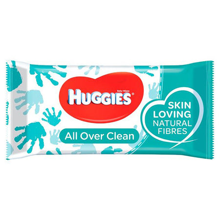 56CT HUGGIES BABY WET WIPES-ALL OVER CLEAN