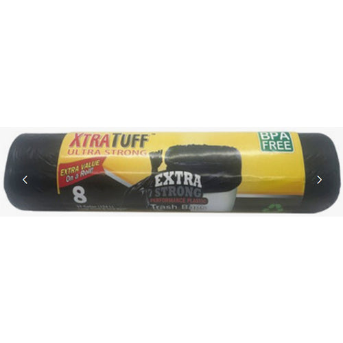 XTRATUFF ROLL TRASH BAGS 33GAL 8CT (SKU