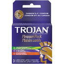 TROJAN 3CT CONDOMS-PLEASURE PACK (SKU