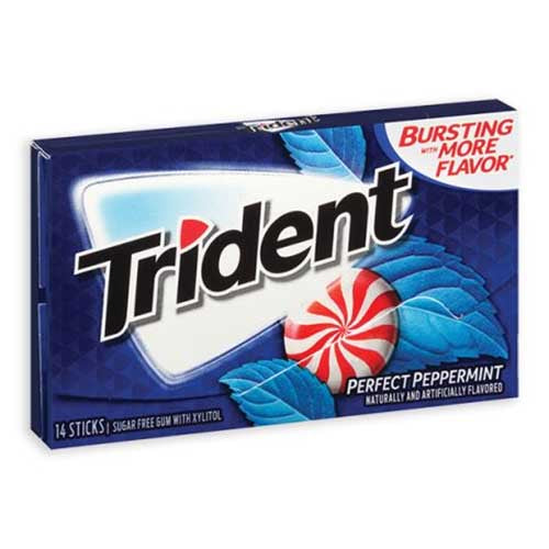 TRIDENT GUM-PERFECT PEPPERMINT