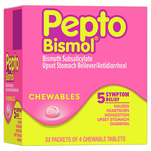 DP/PEPTO BISMOL-ORIGINAL/CHEWABLE 4CT (SKU