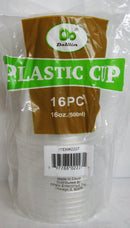 PLASTIC CUPS-16oz/CLEAR 16CT (SKU