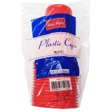PLASTIC CUPS-16oz/RED 16CT