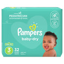 PAMPERS BABY DRY DIAPERS SIZE3 32CT (SKU
