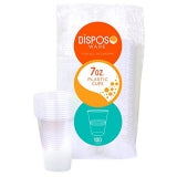 PLASTIC CUPS-7oz/CLEAR 100CT