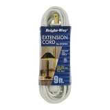 EXTENSION CORD-WHITE 9FT