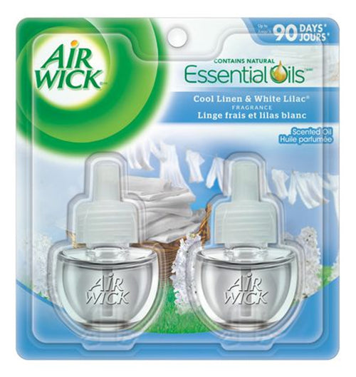 AIR WICK SCENTED OIL-2PK/COOL LINEN