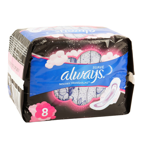 ALWAYS PADS 8CT MAXI NOCHES TRANQUILA (SKU