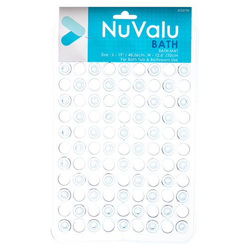 NUVALU BATH MAT 12.6" X 19" 190G W/ASST COLORS (SKU