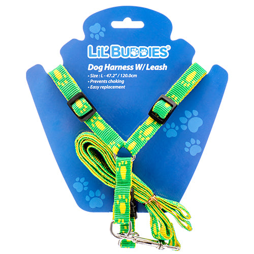 LIL' BUDDIES DOG HARNESS W/LEASH 120CM (SKU