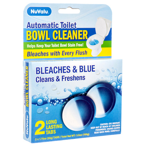 NUVALU TOILET BOWL CLEANER BLUE & BLEACH TABS 2CT (SKU