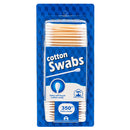 NUVALU #86347 COTTON SWAB 350CT W/WOOD STICKS (SKU #10190)